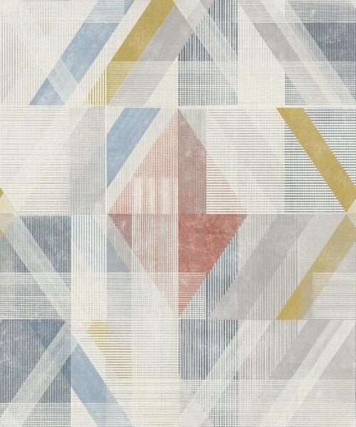 Tapety Geometrický vzor s červeným diamantem uprostřed, Tapety abstraktní, a01055 : uwalls.cz