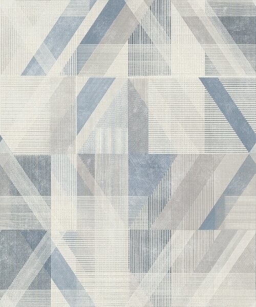 Tapety Geometrický design v chladných modrošedých tónech, Tapety abstraktní, a01055v1 : uwalls.cz