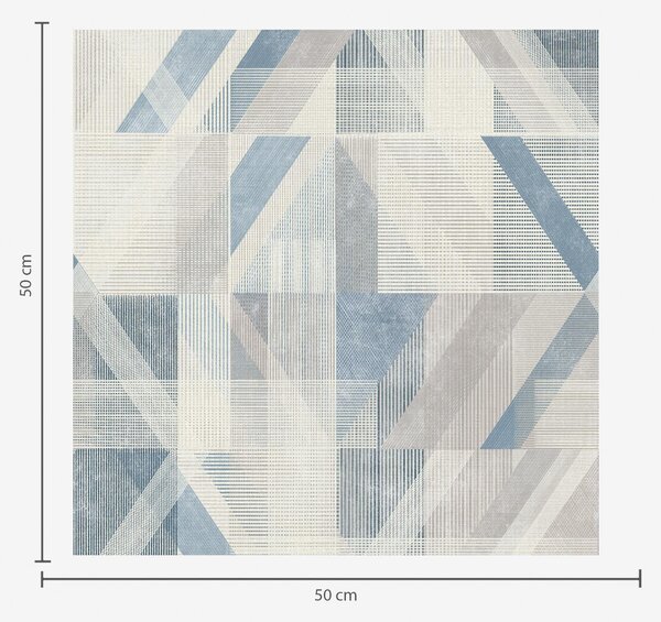Tapety Geometrický design v chladných modrošedých tónech, Tapety abstraktní, a01055v1 : uwalls.cz
