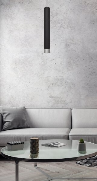 LED Lustr na lanku TUBA 1xGU10/4,8W/230V