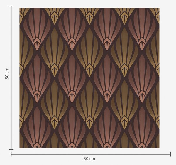 Tapety Bohaté art deco s teplými přechody, Tapety abstraktní, a01064v2 : uwalls.cz