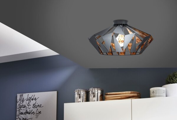 Eglo 43399 - Stropní svítidlo CARLTON 6 1xE27/60W/230V