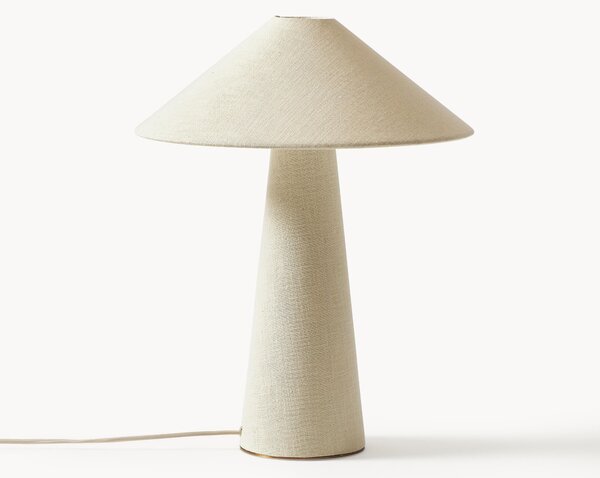 Velká stolní lampa ze lnu Ilena