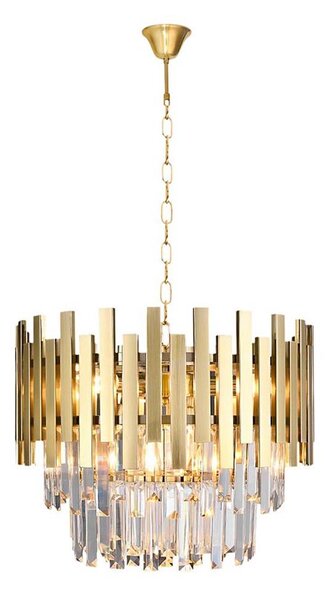 Lustr na řetězu ASPEN GOLD 6xE14/40W/230V