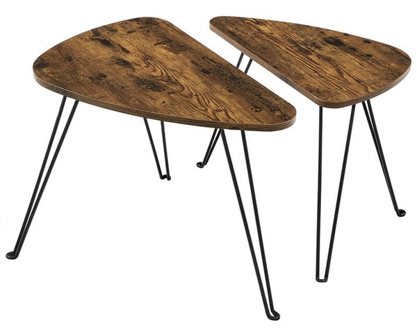 VASAGLE Příruční stolek Industry - set 2 ks