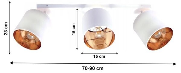 Bodové svítidlo SOFIA 3xE27/60W/230V bílá