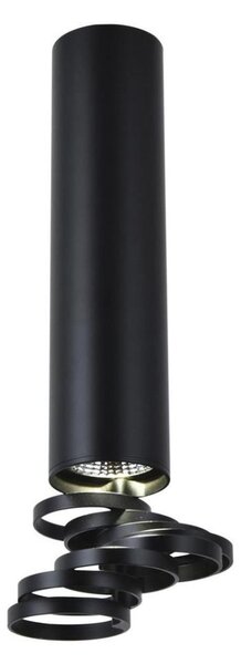 Přisazený lustr TUBA 1xGU10/50W/230V černá