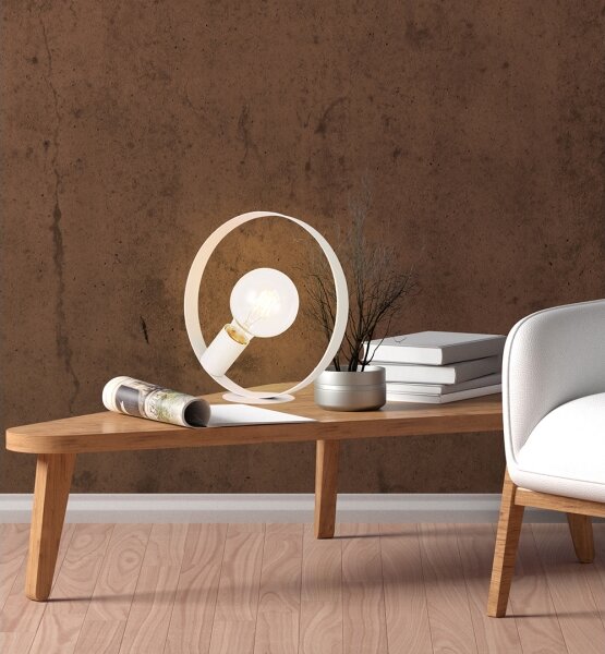 Stolní lampa NEXO 1xE27/40W/230V bílá