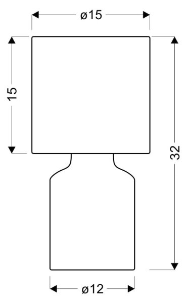 Stolní lampa INER 1xE14/40W/230V hnědá