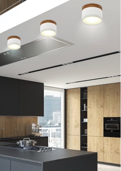 LED Stropní svítidlo TUBA LED/9W/230V bílá/béžová
