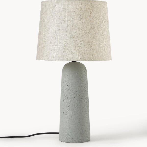 Velká stolní lampa's betonovou podstavou Kaya