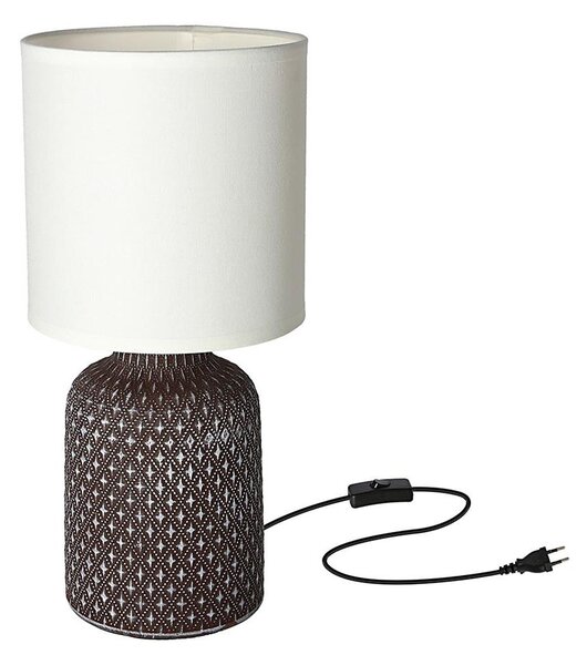 Stolní lampa INER 1xE14/40W/230V hnědá