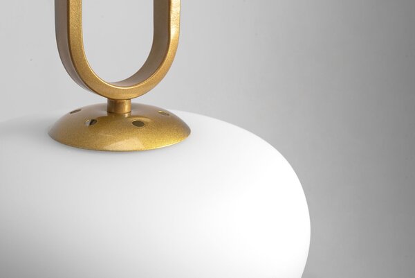 Toolight Tutumi, závěsné svítidlo 1xE27 APP1073-1CP, zlatá, OSW-00678