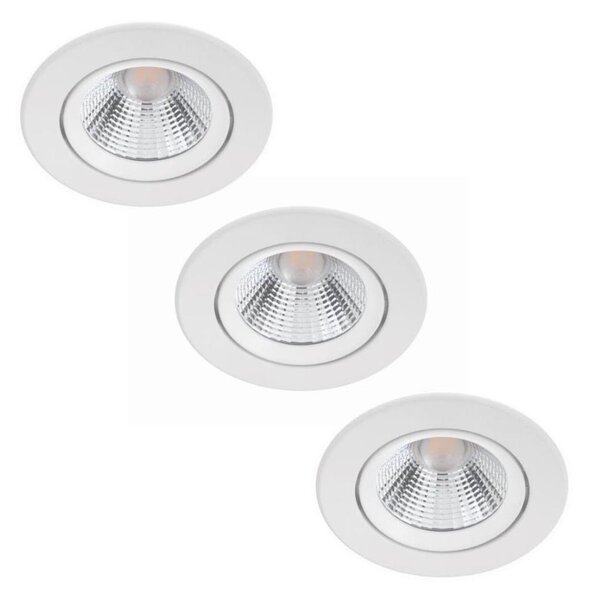 Philips - SADA 3x LED Stmívatelné podhledové svítidlo DIVE LED/5W/230V 2700K