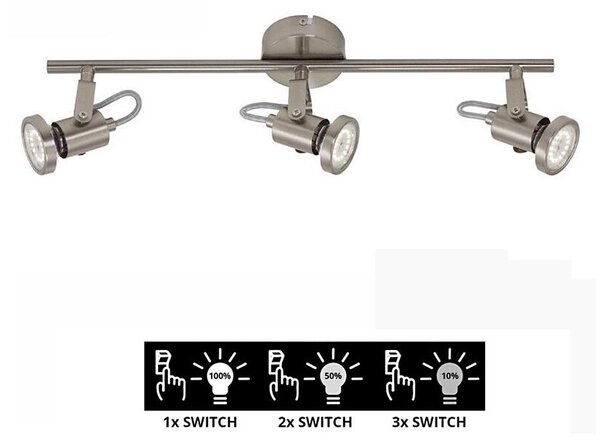 Briloner 2712-032 - LED Stmívatelné bodové svítidlo SEMPLICE 3xGU10/5W/230V