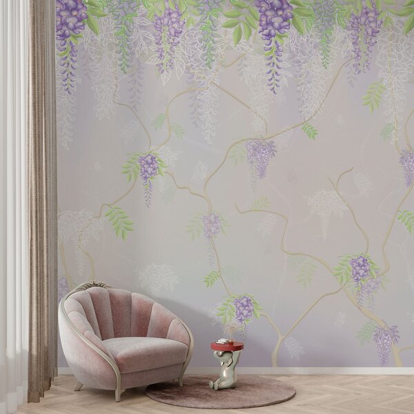 Fototapety Elegantní květinový vzor v pastelových odstínech, Fototapety květiny, w01685 : uwalls.cz