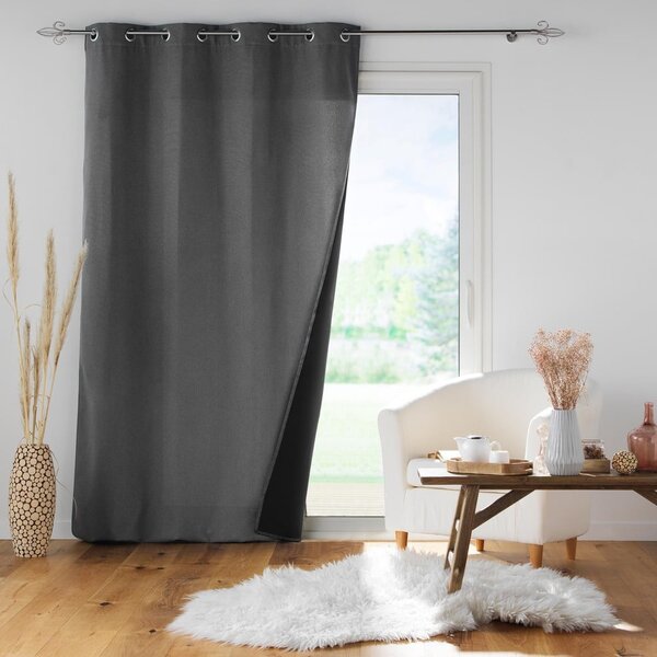 Antracitový odhlučňovací závěs 140x260 cm Jupiter – douceur d'intérieur