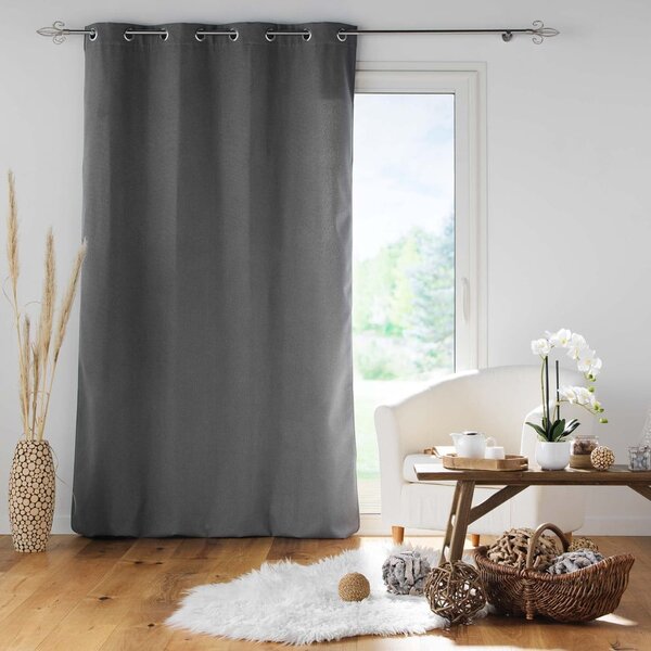 Antracitový odhlučňovací závěs 140x260 cm Jupiter – douceur d'intérieur