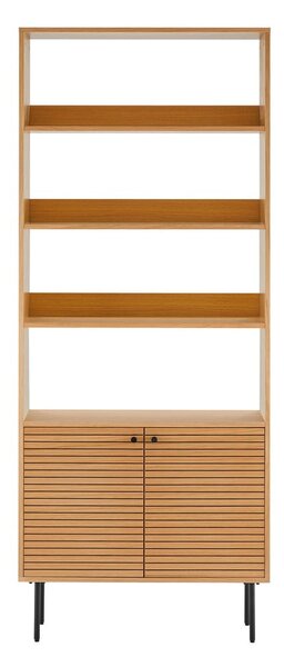 Knihovna v dekoru dubu v přírodní barvě 80x200 cm Kyoto – House Nordic