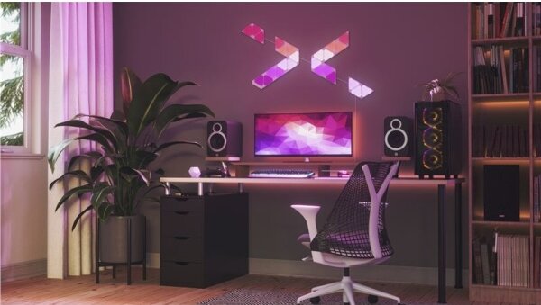Nanoleaf NL48-1001TW-10PK - SADA 10x LED RGB Stmívatelný panel TRIANGLES LED/0,5