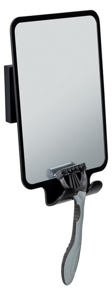 Kosmetické zrcadlo s věšákem 14x19.5 cm Quadro Black – Wenko