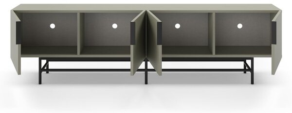 Zelenošedý TV stolek 200x54,5 cm Eldia – Marckeric