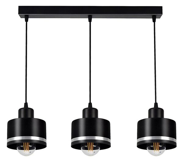 Lustr na lanku BODO SILVER 3xE27/60W/230V