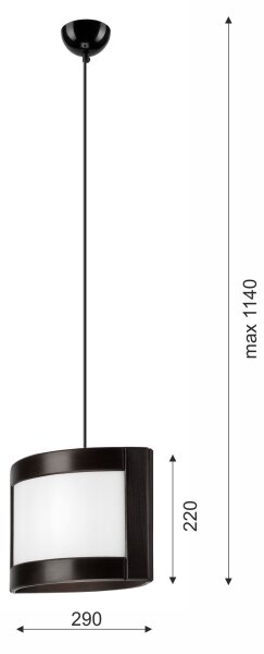 Lustr na lanku ELODIE 1xE27/60W/230V