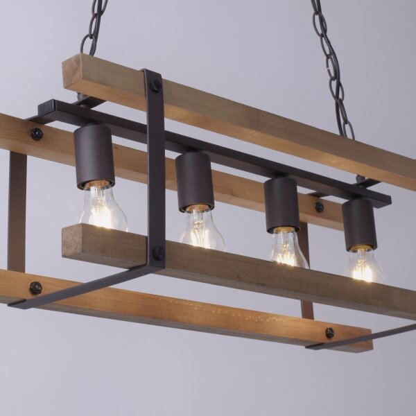 Leuchten Direkt 15684-79 - Lustr na řetězu EDITH 4xE27/60W/230V