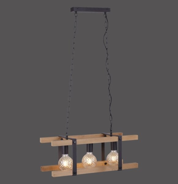 Leuchten Direkt 15683-79 - Lustr na řetězu EDITH 3xE27/60W/230V