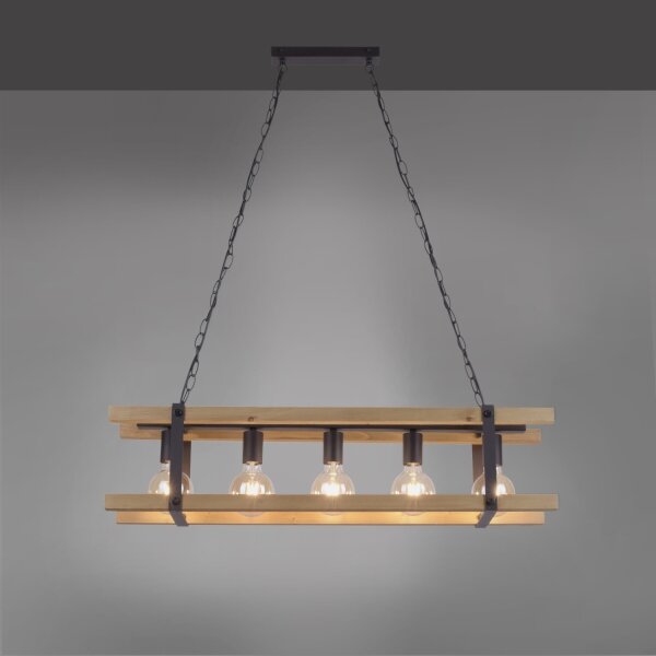 Leuchten Direkt 15685-79 - Lustr na řetězu EDITH 5xE27/60W/230V