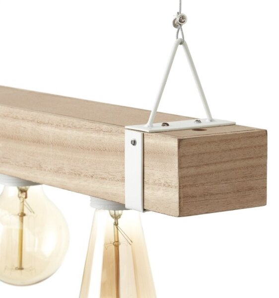 Brilliant - Lustr na lanku WHITEWOOD 5xE27/30W/230V