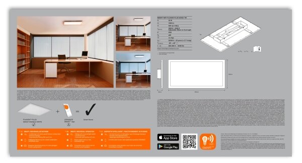 Ledvance - LED Stmívatelné stropní svítidlo SMART+ PLANON LED/22W/230V Wi-Fi