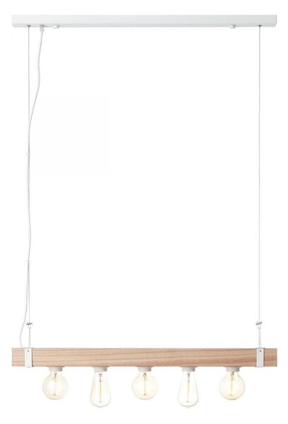Brilliant - Lustr na lanku WHITEWOOD 5xE27/30W/230V
