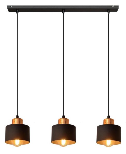 Lustr na lanku EDISON 3xE27/15W/230V