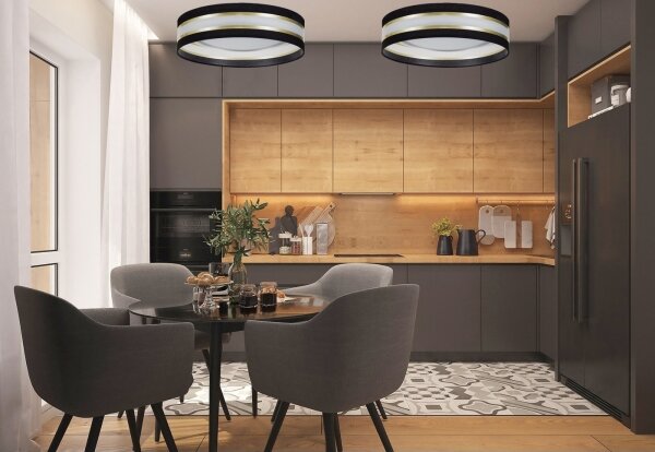 LED Stropní svítidlo CORAL GOLD LED/24W/230V černá/zlatá