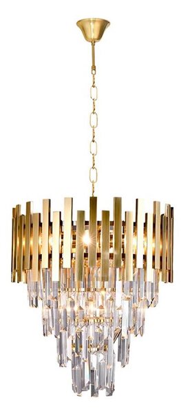 Lustr na řetězu ASPEN GOLD 9xE14/40W/230V