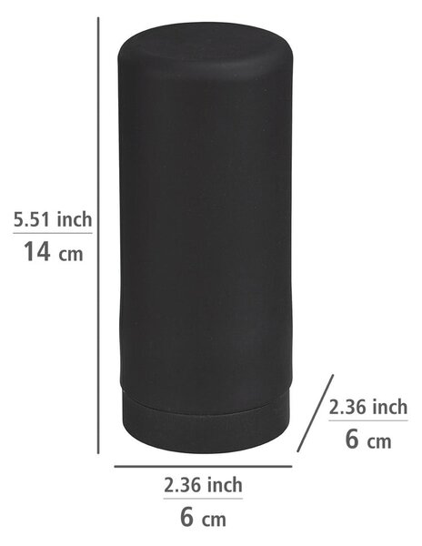 Černý silikonový dávkovač na mýdlo Wenko Easy Squeez-e