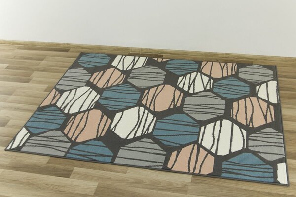 Kusový koberec LUNA 504066/95811 šedý Rozměr: 160x225 cm