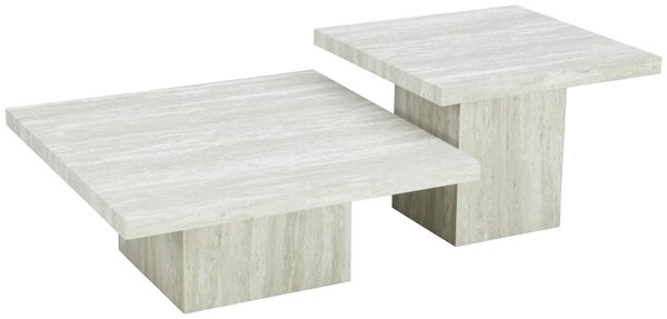 SADA STOLKŮ, světle šedá Ambia Home - Odkládací stolky, Online Only