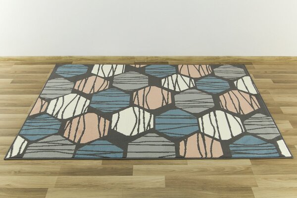 Kusový koberec LUNA 504066/95811 šedý Rozměr: 160x225 cm