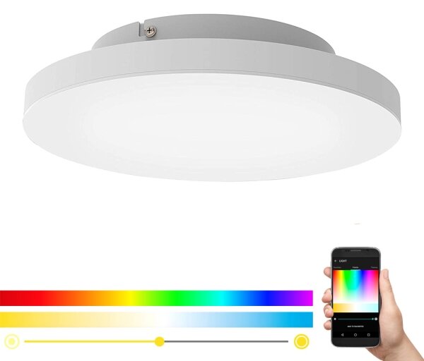 Eglo 99118 - LED RGB Stmívatelné stropní svítidlo TURCONA-C LED/15W/230V + DO
