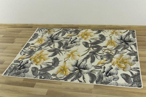Kusový koberec LUNA 503980/89935 šedý / žlutý Rozměr: 140x200 cm