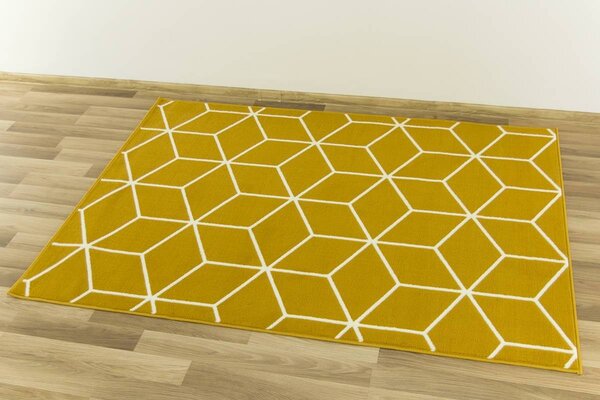Balta Kusový koberec LUNA 503746/89955 hořčicový Rozměr: 60x110 cm