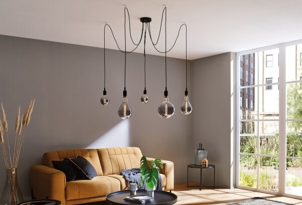 Paulmann 50389 - Lustr na lanku NEORDIC 5xE27/20W/230V pavouk