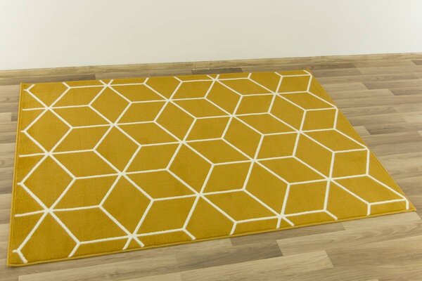 Balta Kusový koberec LUNA 503746/89955 hořčicový Rozměr: 60x110 cm