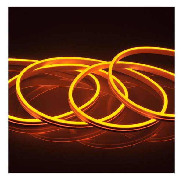 LED Pásek NEON 5m LED/40W/24V oranžová IP65