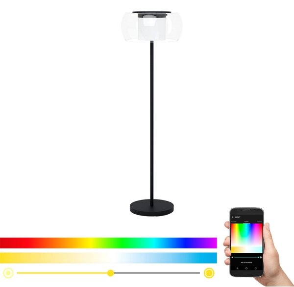 Eglo 99037 - LED RGB Stmívatelná stojací lampa BRIAGLIA-C LED/24,8W/230V