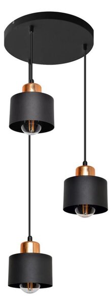 Lustr na lanku EDISON 3xE27/15W/230V
