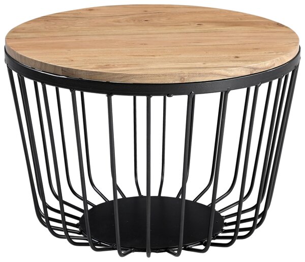 KONFERENČNÍ STOLEK, přírodní barvy, dřevo, kov, 50/50/35 cm Carryhome - Konferenční stolky, Online Only